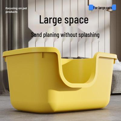 XL Jumbo Semi-Enclosed Cat Litter Box - Anti-Splash & Anti-Tracking