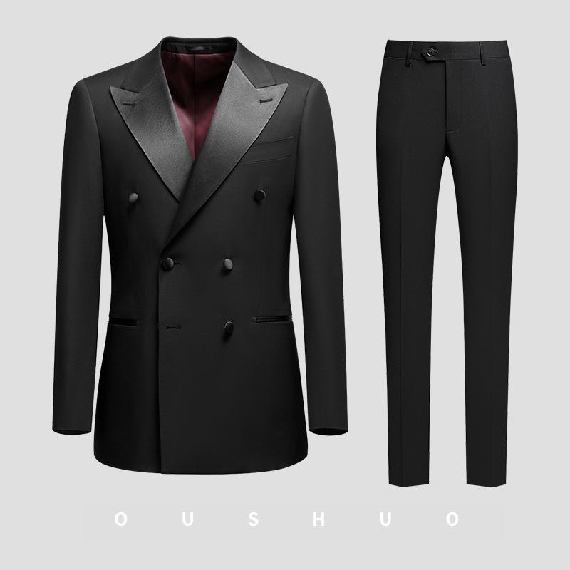 

Men s Slim Fit British Wedding Tuxedo Three-Piece Suit Set Size 54A (190/104)