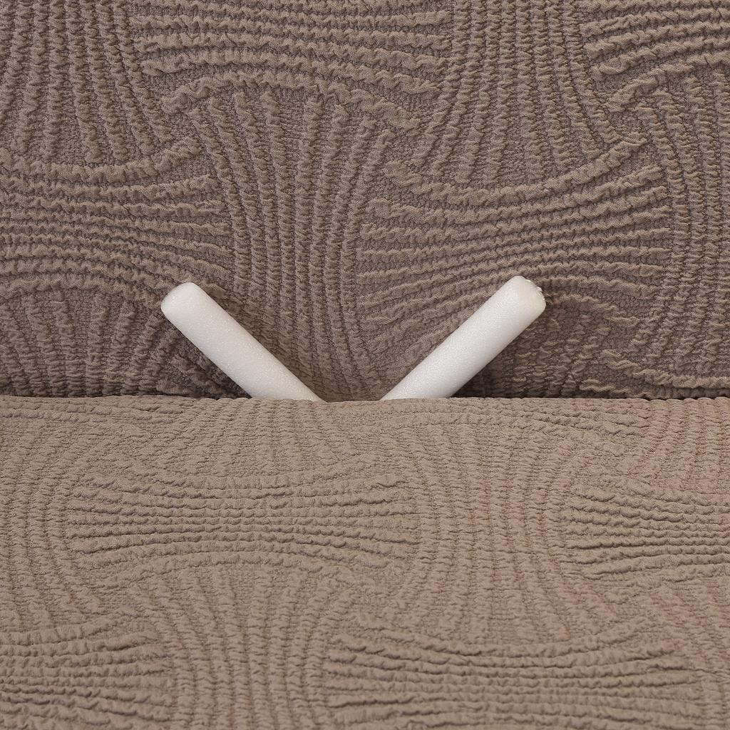 Elegant Jacquard Pleated Sofa Cover with Skirt Stretchable Non-Slip Fit for 1/2/3/4 Seater Couches Living Room Hotel Decor