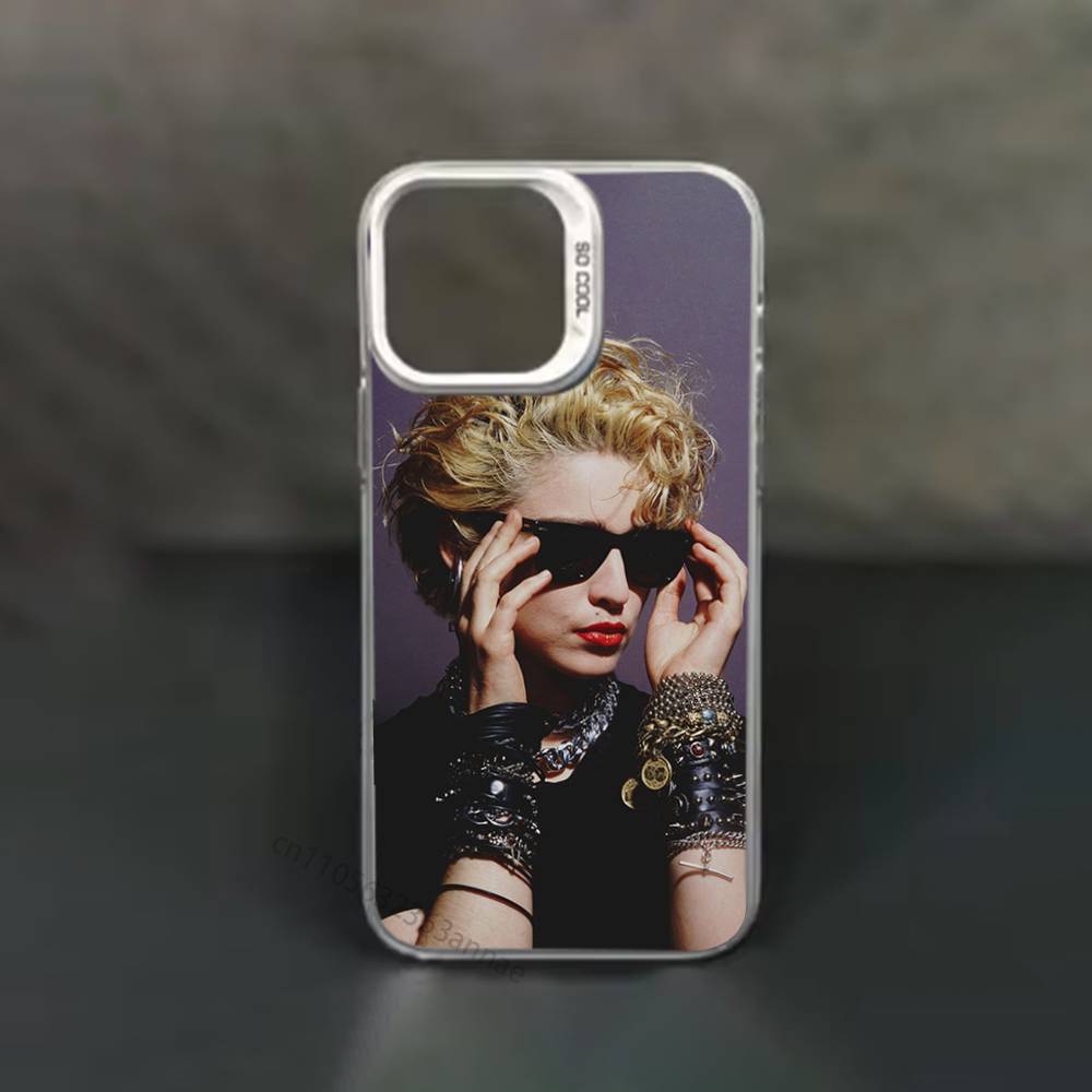 M-Madonna-S 80s Phone Case for iPhone 15 16 Pro Max  Air SE 11 13 Pro 14 Plus 12 11Pro 15Pro Max 16e Cover