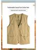 Men's High-End Mountain Style Outdoor Vest - Pure Cotton, Fishing & Camping Gilet Jacket
