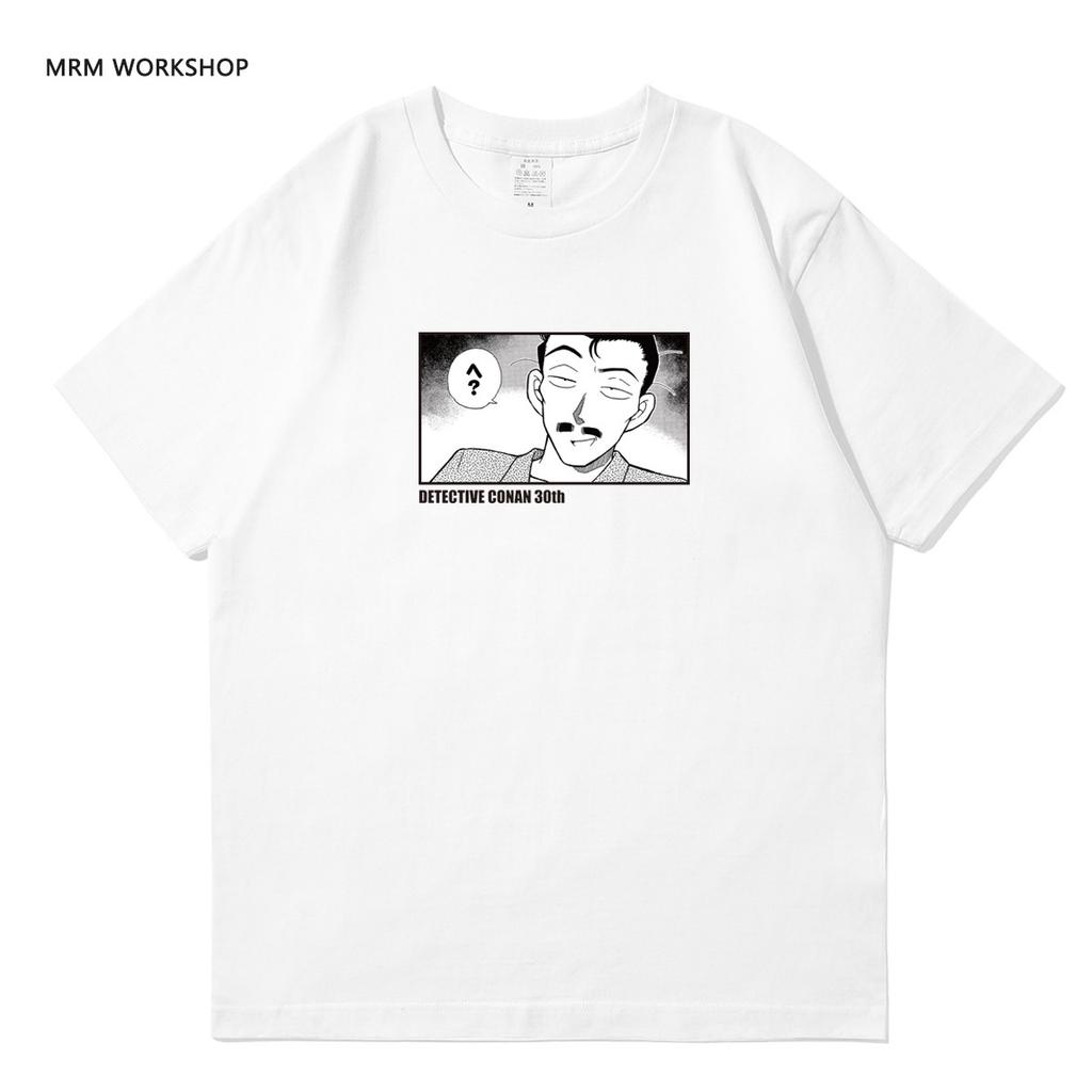 Detektyw Conan Anime Periferyjne Ubrania Krótki Rękaw Kudo Shinichi Amuro Przez Potwór Złodziej Kidd T-Shirt Męski i Damski