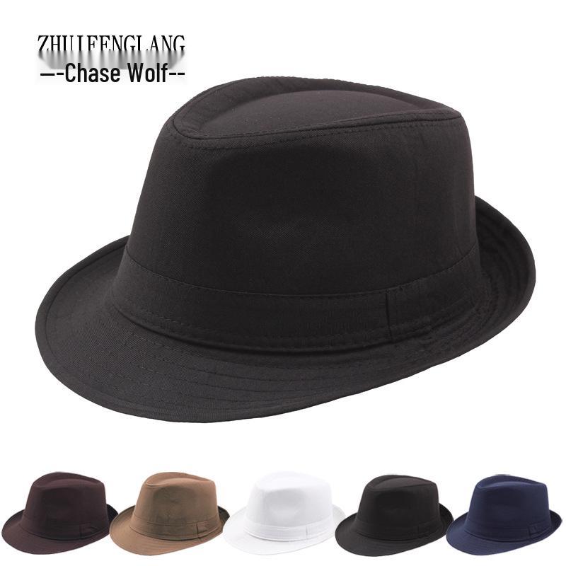 Summer Wool Knit Mesh Fedora Hat with Leather Band