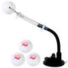 Akindou Table Pong Practice Machine with Adjustable Arm Angle for and Visual Spin Effects Cup Tennis/Ping Cut, Drive, Chiquita, (Suction Mount)