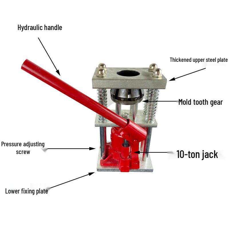 Hydraulic High-Pressure Pipe Crimping Tool and Connector Sleeve