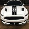 Hot-Selling X Car Engine Hood Sticker - Creative Racing Stripes for a Modified Vehicle