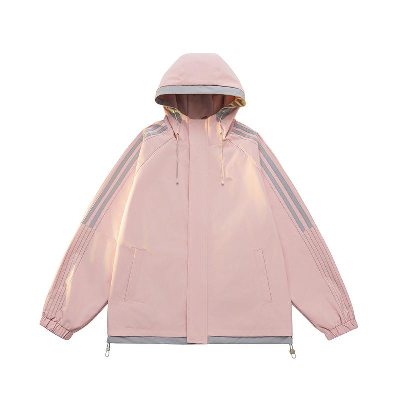 Jacket Men and Women with The Same Section of The New Spring and Autumn Tide Ins Hundred Dopamine Couple Paragraph Jacket Men