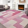 Temu Plaid Carpet: Durable, Dirt-Resistant, and Dustproof Floor Mat for Living Room and Bedroom Decor