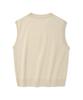 Gilet Tricot col V Fallett Beige