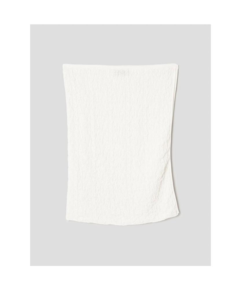 Anggae Textured Tube Top White