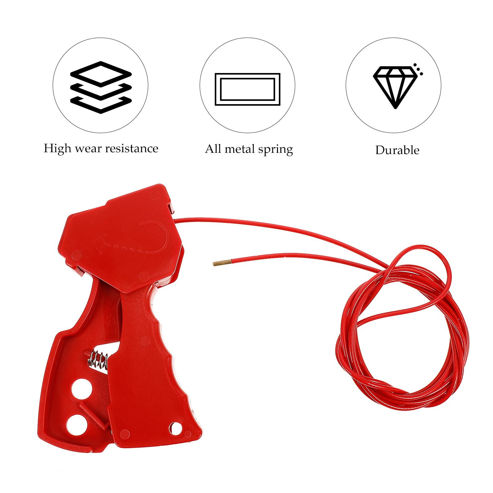 Adjustable Safety Cable Lock Steel Cable Nylon Coated Self-Locking Lockout for Device Energy Isolation Equipment Shutdown China Mainland