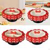 Fruit Bowl with Lid, Snack Serving Bowl, Food Display Rotatable, Made of PET And PP, for