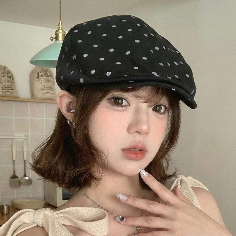 Cloud Beret Women Spring Summer Casual Pleated Forward Cap Newsboy Hat 2026 New Korean Style