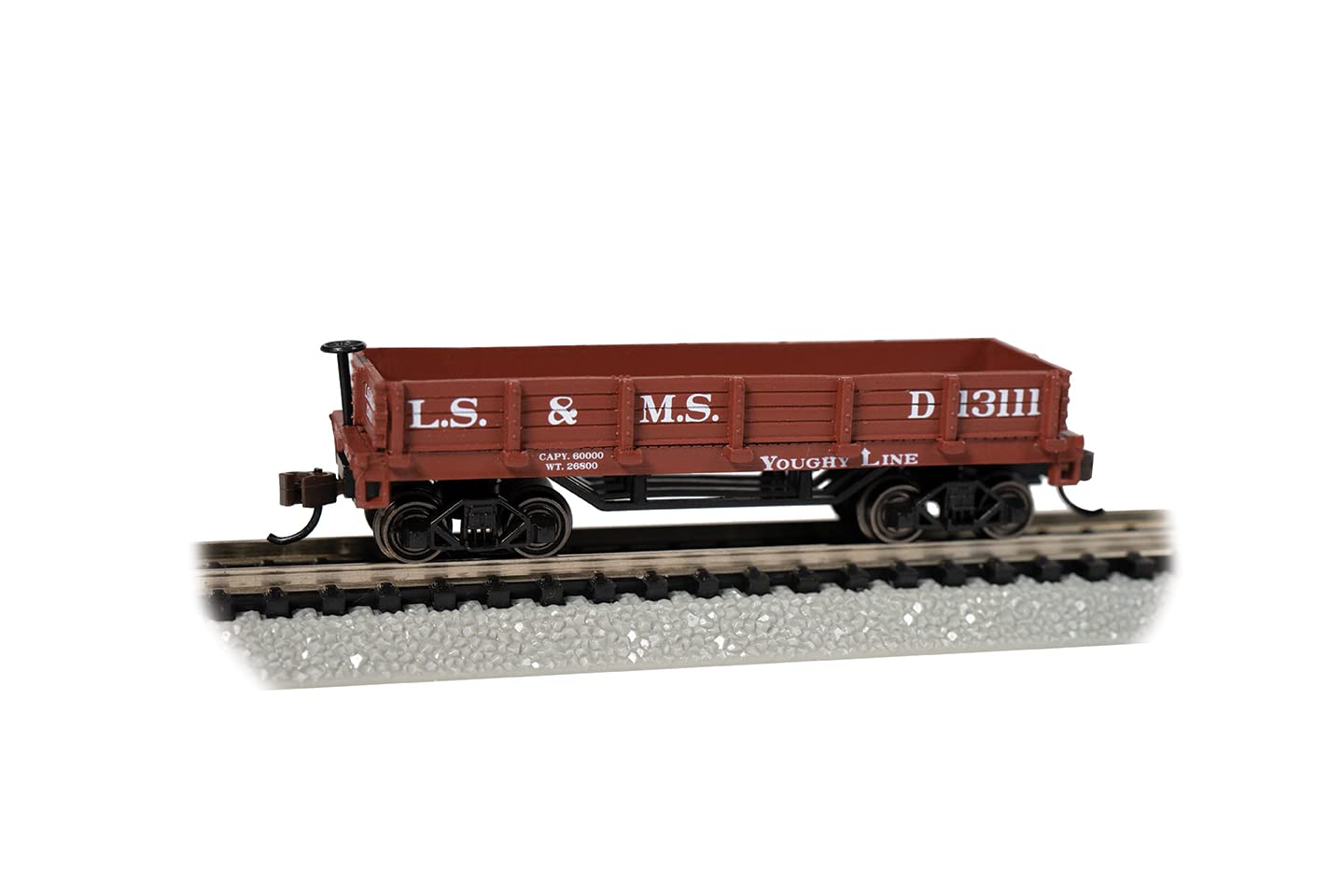 

Bachmann Trains - Вагон-гондола старого образца - Lakeshore & Michigan Southern - Масштаб N
