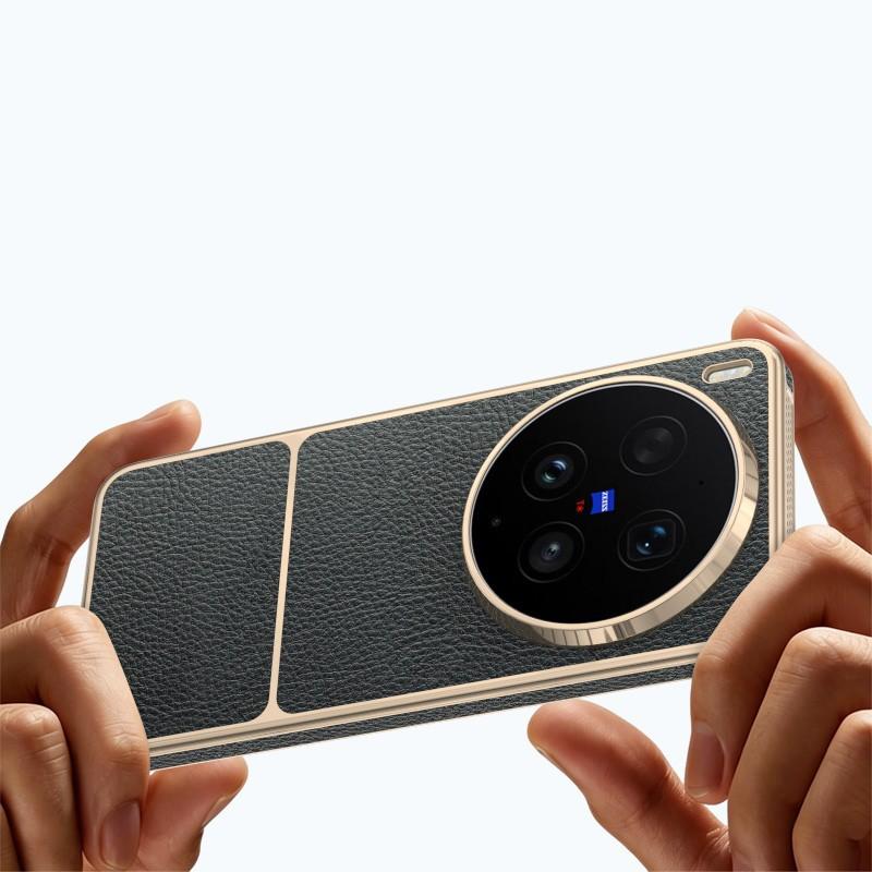 For VIVO X300 Ultra X300s Case Luxury For Magsafe Magnetic Leather Heat Dissipation High-end Electroplated Dustproof Soft Cover
