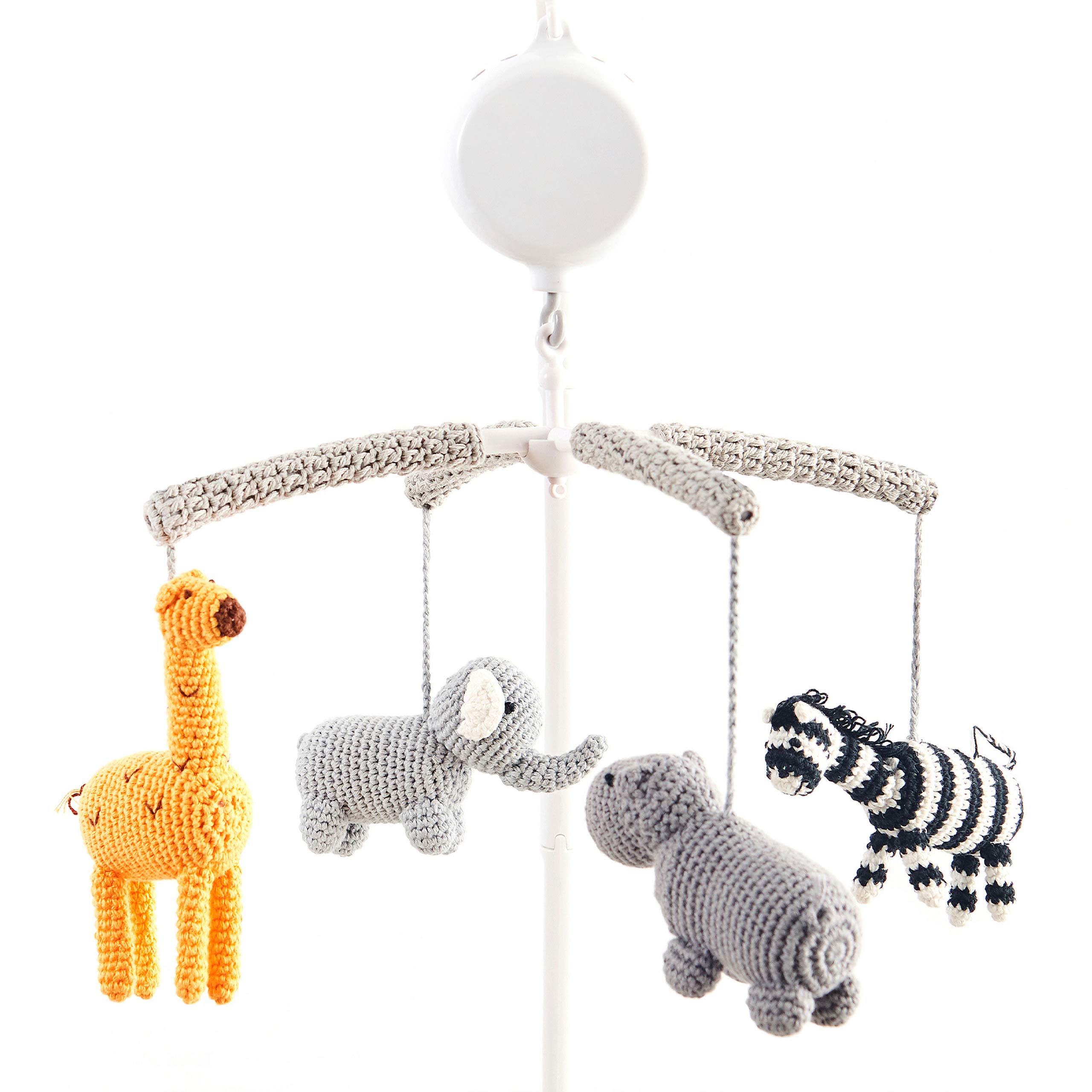 

Joliecraft Woodland Animal Musical Rotating Bed Mobile, Handmade Crib Ornament
