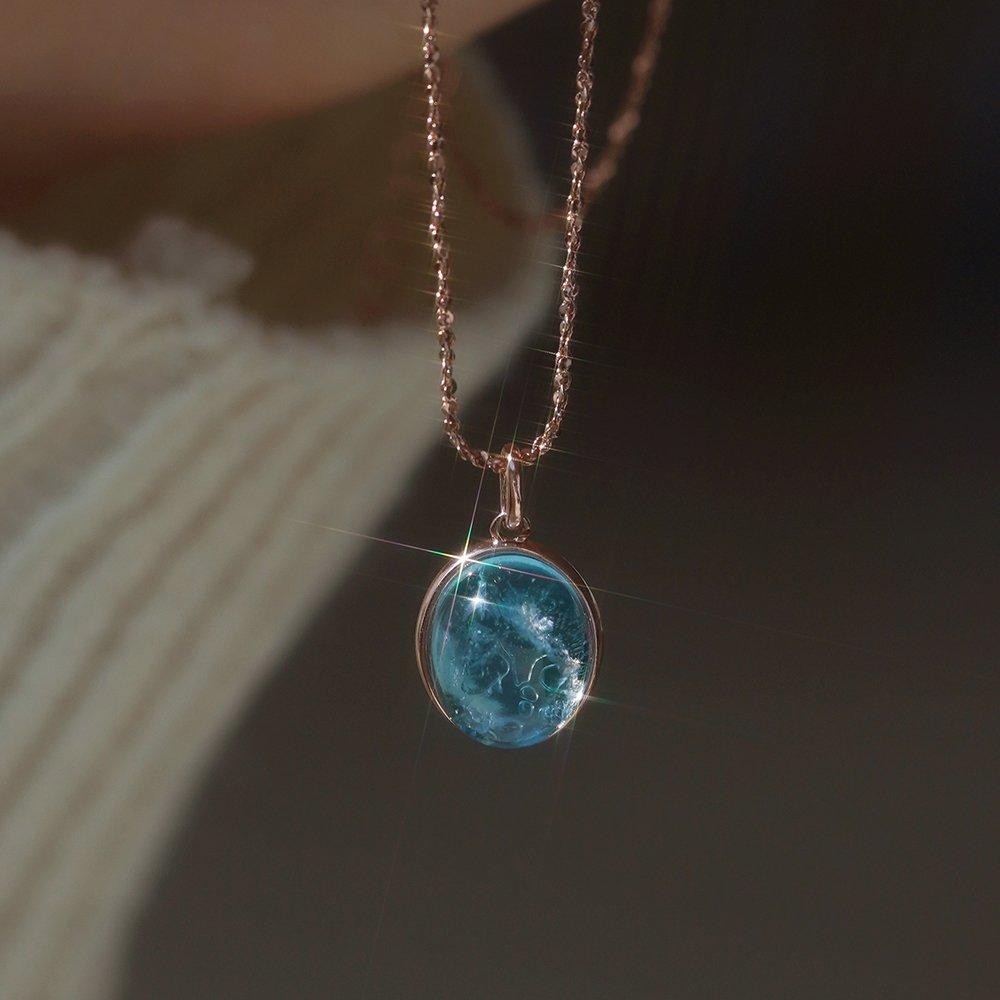 92.5 Silver Glory Crystal Necklace W