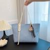 Fashion Texture Tote Bag Women's New Casual Simple Largecapacity Shoulder Bag Student Class Commuter Bag