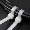 100pcs Self-Locking Plastic Zip Ties - Various Sizes (10.16cm, 15.24cm, 20.32cm, 30.48cm) for Cable Management, Home Office Organization