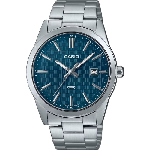 

Casio Enticer Analog Blue Dial Men s MTP-VD03D-2A2UDF (A2241), Blue, Minimalist