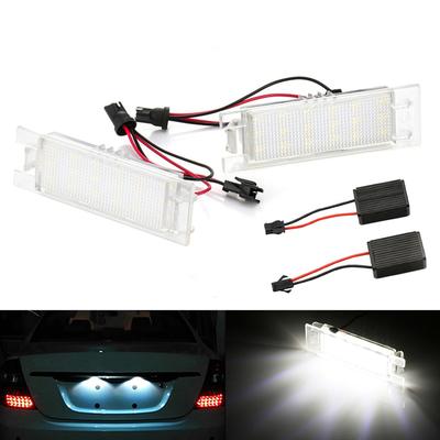 2 Pcs For Opel Astra H J OPC Corsa C D Ignia Car LED Number License Plate Lights Lamp Auto Replacement Accessories