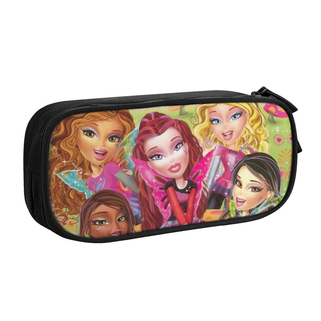 Bratzs Doll Cute Pencil Cases Boy Girl Large Capacity Tv Movie Cartoon Pencil Pouch School Supplies