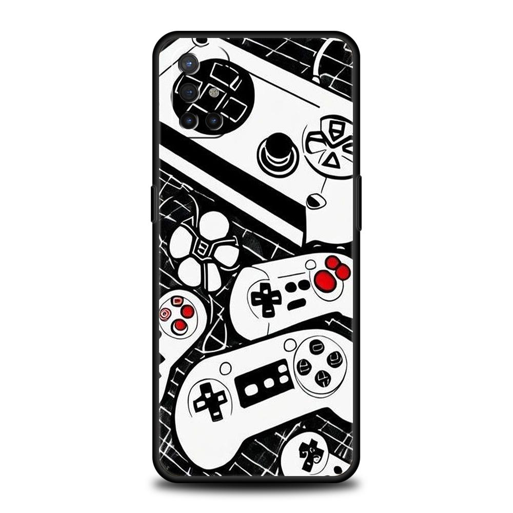 Phone Case For Oneplus 13R 12R 13 12 10T 10R Nord N100 N200 N10 10 9 9R 9RT CE 2 Z Pro 5G Soft TPU Cover Game Controller Graphic