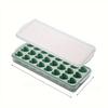 1set Ice Cube Tray with Lid, Quick Freeze Silicone Mold, Easy Release Ice Maker for Freezer, BPA-Free Leakproof 24-Cube Tray Set