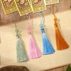 Traditional Chinese Screen Bookmark Intricate Hollow Out Design Bookmark Silk Tassel Bookmark Pastel For Gift Desks Readers