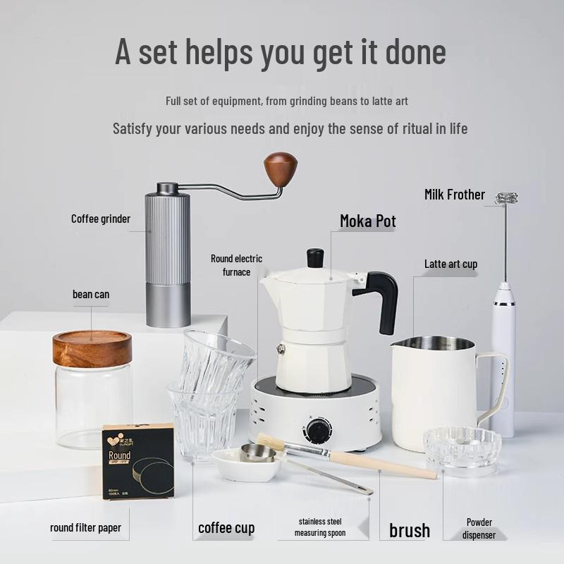 Custom Logo Moka Pot Coffee Maker Set: Premium Corporate Gift for Clients