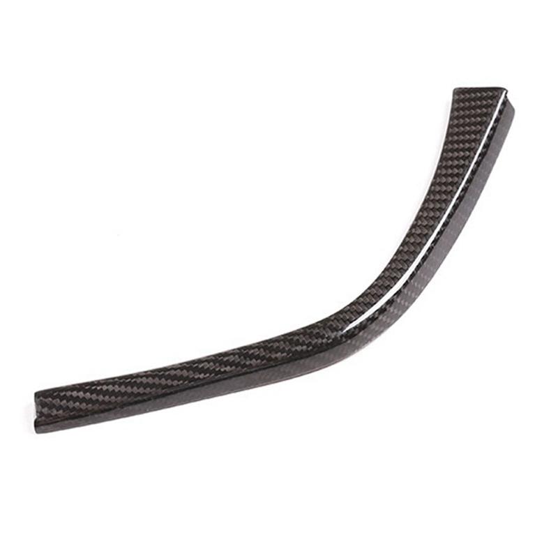 L16A-Real Carbon Fiber Car Gear Shift Side L Shape Strips Panel Trim Interior for F80 F82 F83 M3 2014-2018(RHD)