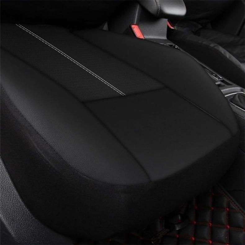 Seat Black Leather Pu Car Cover Set Dustproof Universal 49 Pieces