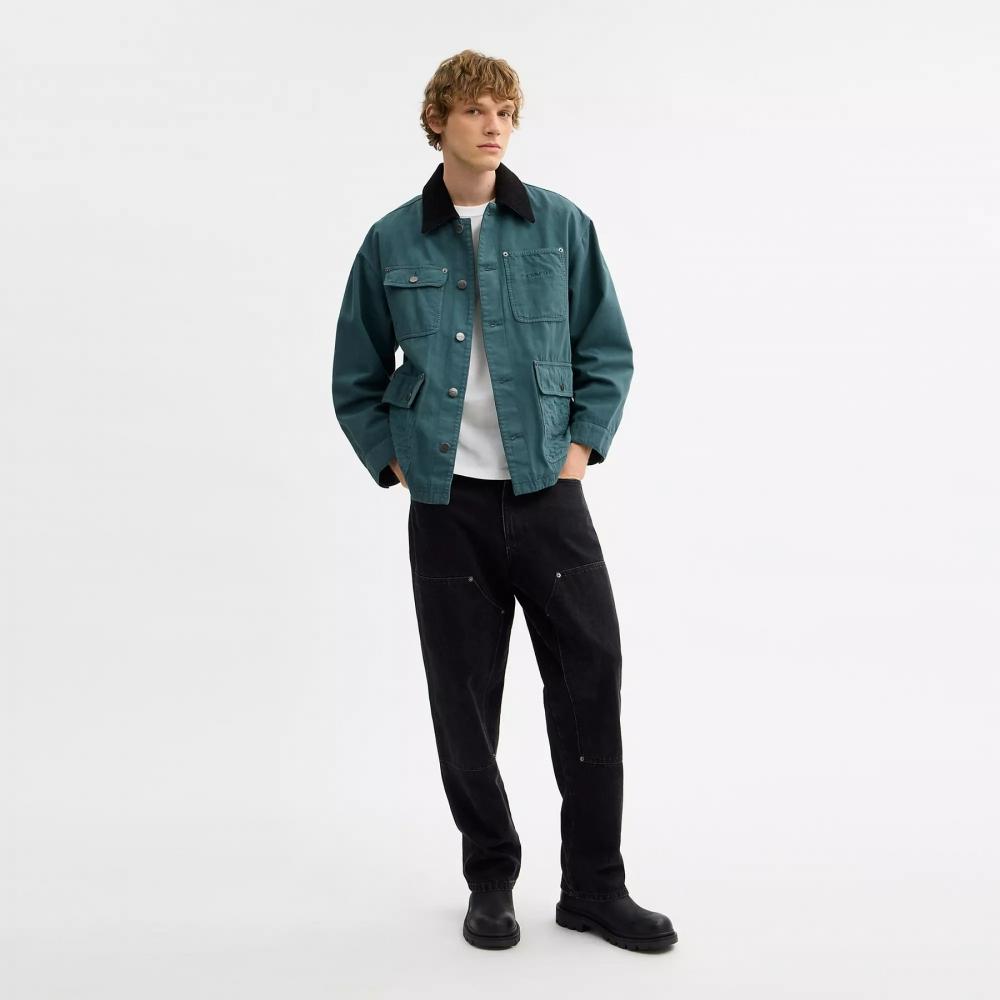 Coach Chore Coat Washed Teal