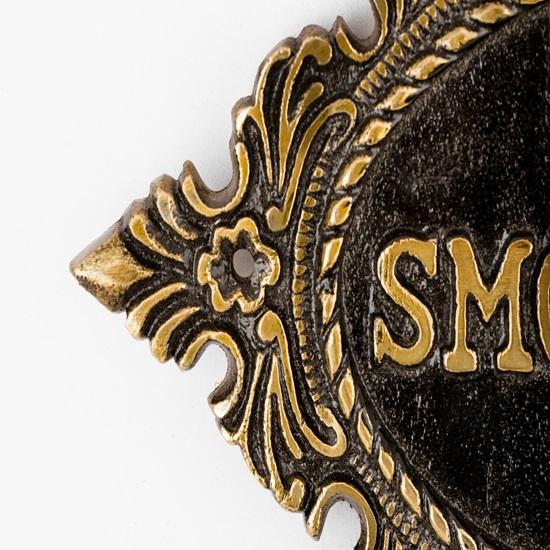 Rökförbudsskylt Elegant Metallvarningsskylt för Hem, Kontor eller Företagsbruk Snygg Dekorativ Skyltning Tydlig Gravyr