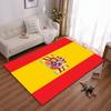 Gelber und Roter Teppich mit spanischem Flaggenemblem für moderne Einrichtung Geeignet zur Verwendung als Antirutsch für Wohnzimmer Schlafzimmer Sofas