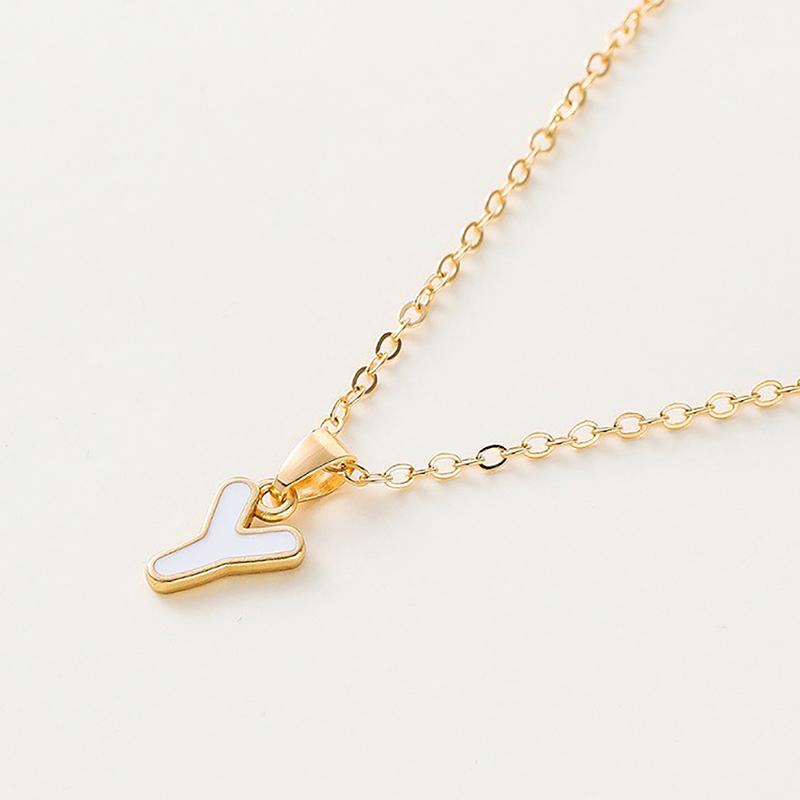 Personalized 26 Initials Charm Necklace For Women Men Premium Design Name Necklace Ladies Jewelry Gift