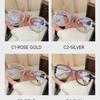 With Diamond Studded Anti Blue Light Glasses Fashionable and High-Quality Luxury Eyeglass Frames for Men and Women