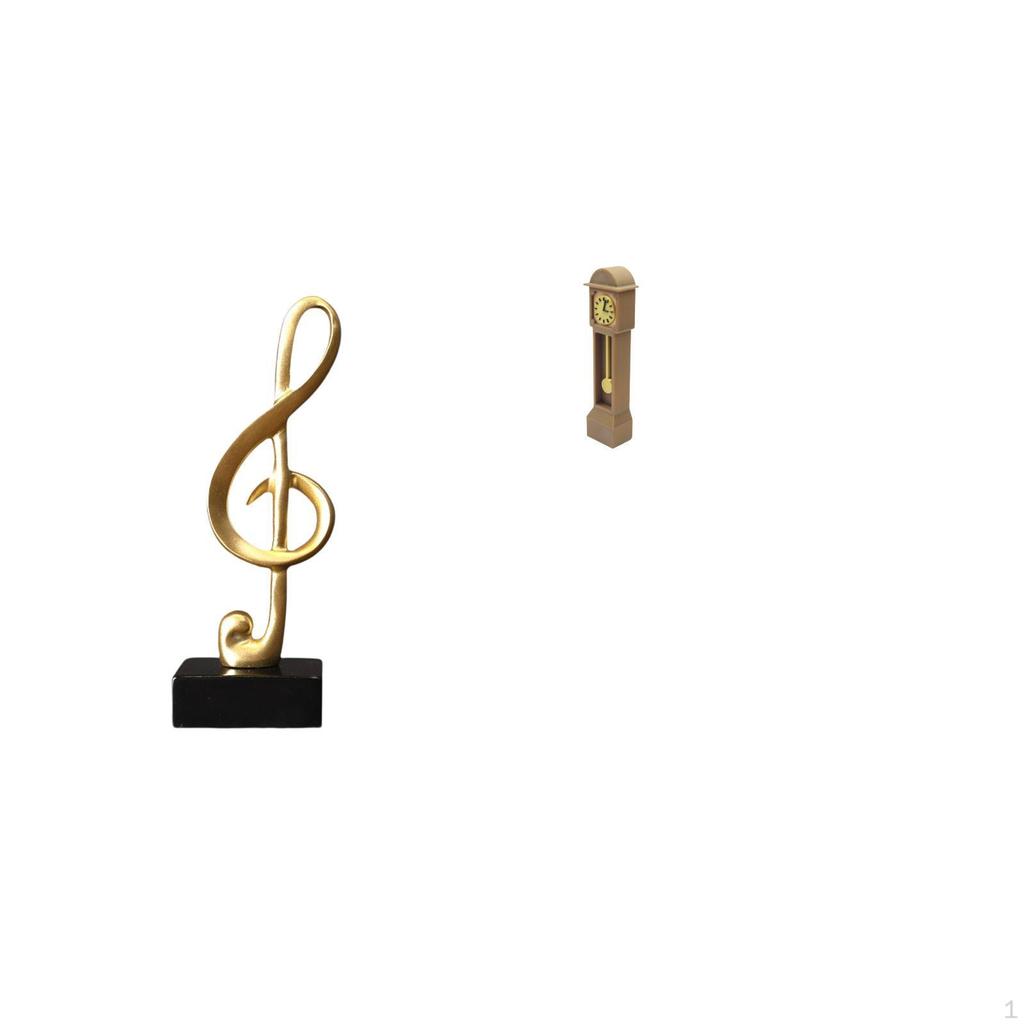 Resin Musical Figurine Tabletop Ornament Creative Centerpiece for Desk Fireplace Housewarming Gift