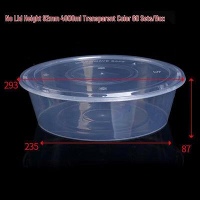 Disposable Round Food Containers with High Lids
