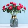 Use Artificial Flowers Artificial Ranunculus Asiaticus 2 Head Silk Flower Stem Realistic Peony Faux Bloom Arrangement Wedding