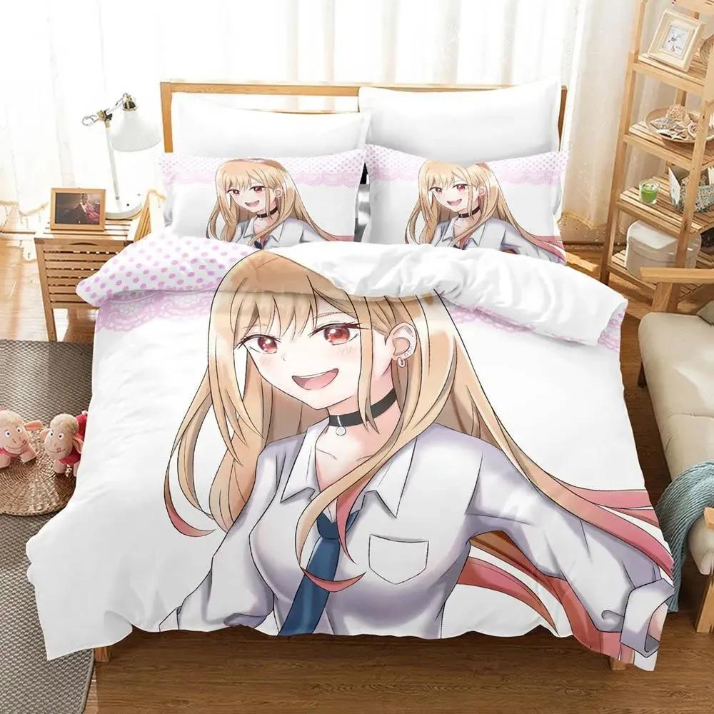  Marin Kitagawa Single Adult Boys Bedroom Duvet Cover Set Anime Bedding Set Double King Size Quilt Cover Pillowcase