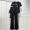 Summer Slimming T-shirt & High-Waisted Flare Pants Skirt Set
