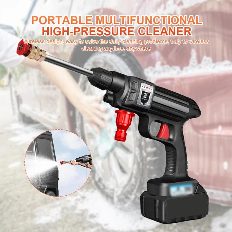 Wireless High Pressure Car Wash Gun 30Bar Battery Foam Generator Car Washing Machine for Auto Home Cleaning Washing Machine