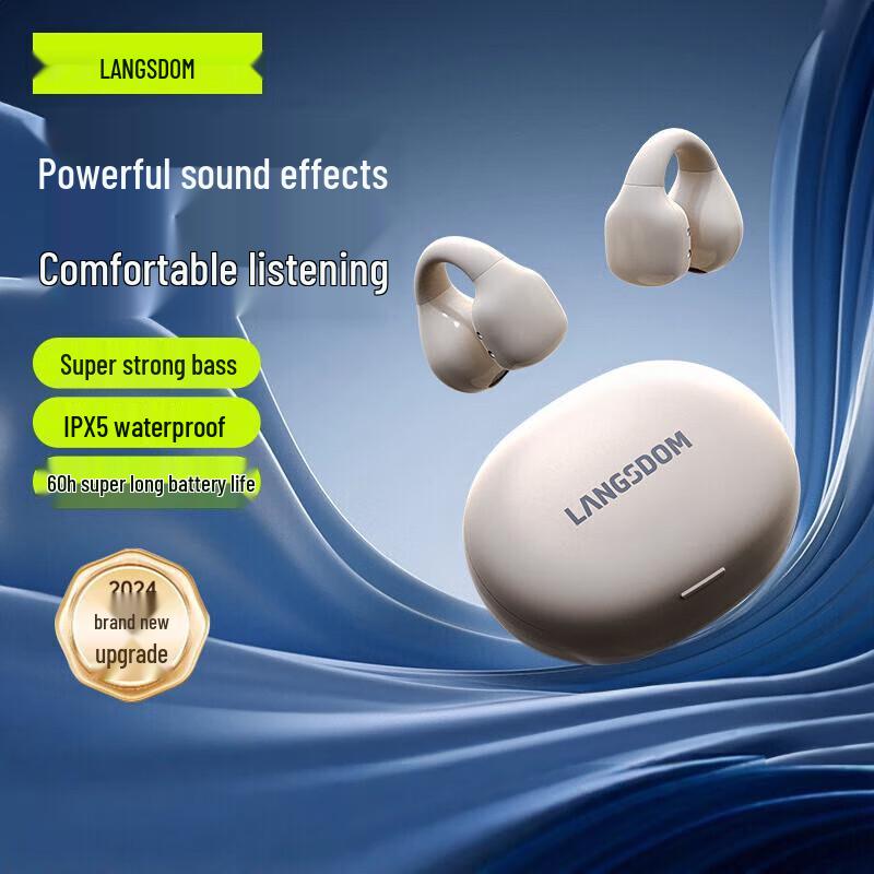 Lanston TS03PRO Open-Ear Clip-On Sport Bluetooth Earbuds