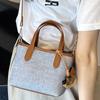 Casual canvas handbag women's 2025 summer new fashion simple shoulder messenger women's bag commuter bag