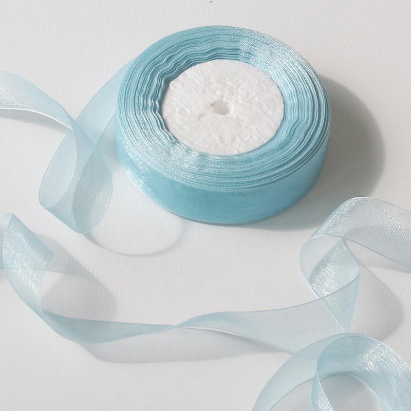 Handmade Hair Tie DIY Gift Packaging Materials Flower Ribbon Chiffon Ribbon Organza Silk Colorful Ribbon Ribbon Bow DIY Flower Handmade