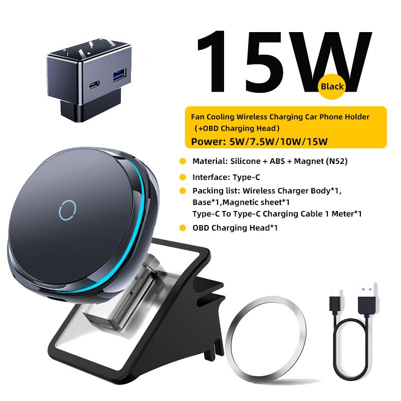 TEEQ Car Phone Holder for Tesla Model Y Juniper Model3 Highland Magnetic Charger Stand Adjustable Extend Mount