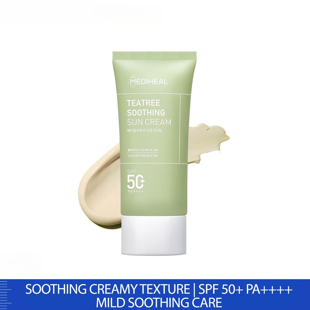 

MEDIHEAL Чайное дерево Успокаивающий солнцезащитный крем SPF50+ PA++++50мл