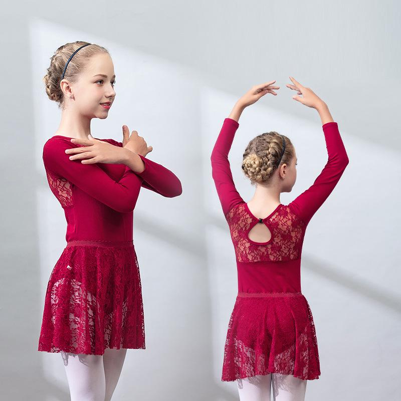 Dětská podzimní uniforma - dlouhý rukáv, baletní a taneční sukně