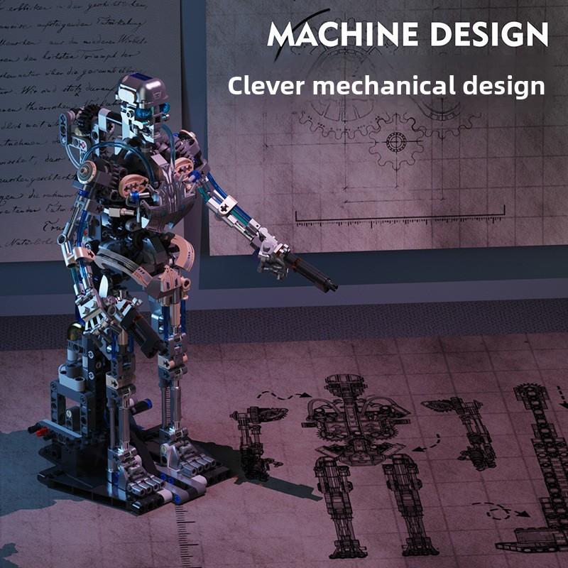 Skeleton Mechanical Robot Building Blocks Kit For Children With Creative Playset